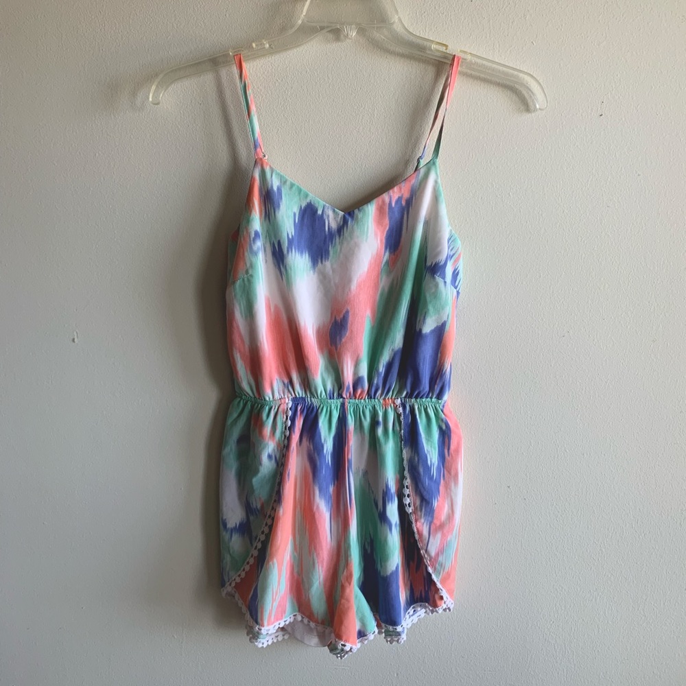 XS Charlotte Russe Tie Dye Romper